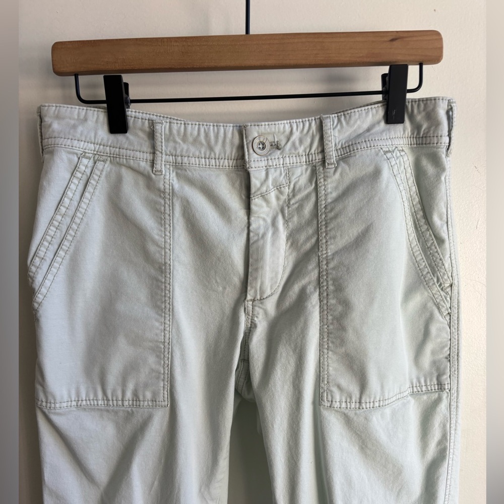 Anthropologie The Wanderer Eyelet Cropped Ankle Utility Pants 28 boho prairie - Picture 3 of 9